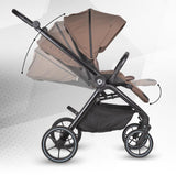Carucior modular 4in1 Coccolle Serry Light Taupe cu Scoica auto iSize Coccolle Knox Black si Baza isofix iSize Coccolle Knox