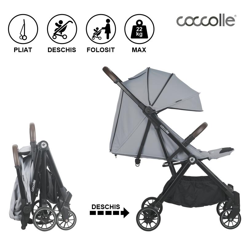 Carucior sport autofold Coccolle Melia Greystone - gogobaby.ro