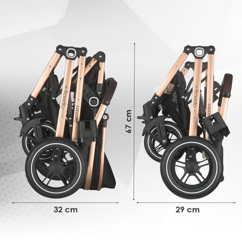 Carucior ultracompact 3in1 Coccolle Ravello Diamond black