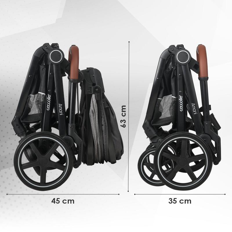 Carucior transformabil 3in1 Coccolle Amani Anthracite