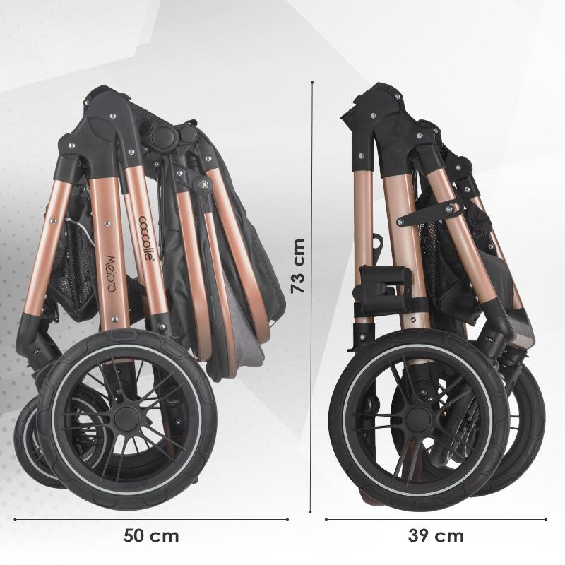 Carucior transformabil 3in1 Coccolle Melora Diamond black