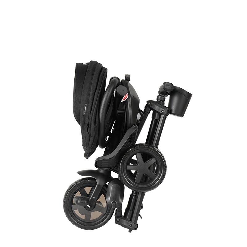 Tricicleta ultrapliabila Qplay Nova Niello Negru - gogobaby.ro