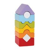 Jucarie Din Lemn Cubika, Set Constructii 
