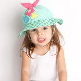 Palarie de soare Zoocchini, UPF50 +, Marime M, 6-12 Luni - Mermaid