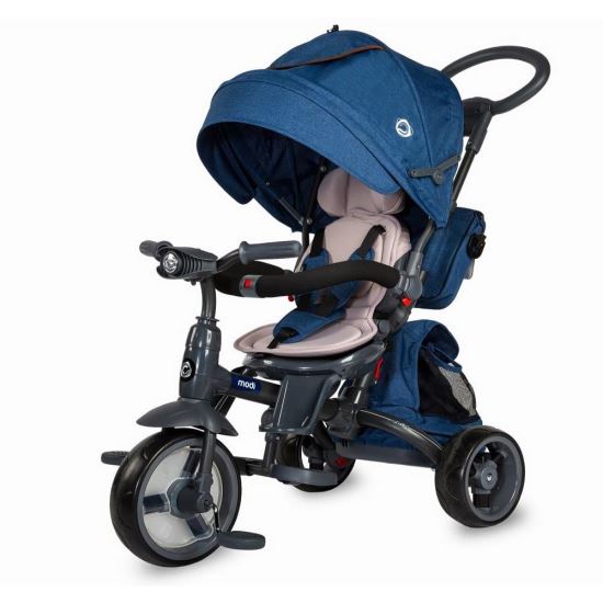 Tricicleta multifunctionala Coccolle Modi 2019 albastru - gogobaby.ro