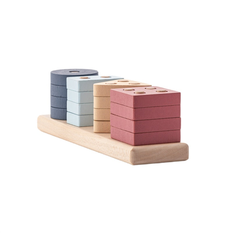 Jucarie din lemn, Cubika, Sortator Forme Geometrice 5 - gogobaby.ro