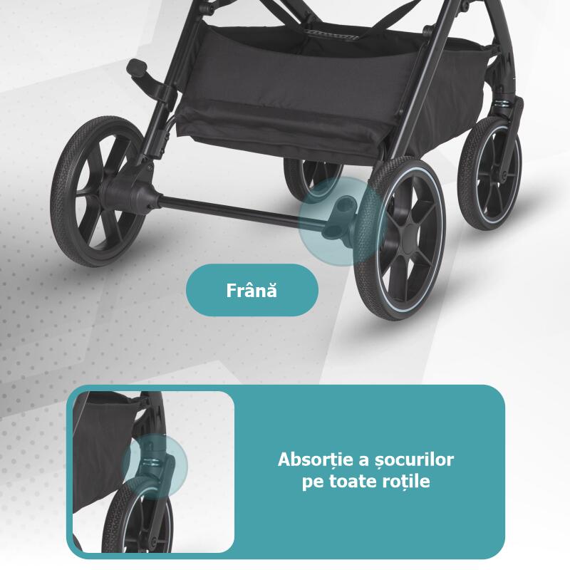 Carucior modular 2in1 Coccolle Serry Jet black