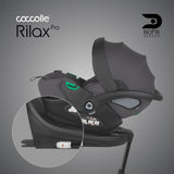 Carucior modular 4in1 Coccolle Lissia Anthracite cu Scoica auto iSize Coccolle Rilax Greystone si Baza isofix iSize Coccolle Rilax