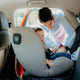 Scaun auto iSize 40-150 cm Coccolle Nova Sand beige+Coccolle protectie bancheta auto mica