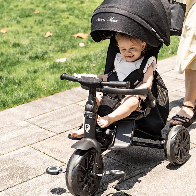 Tricicleta ultrapliabila Qplay Nova MAX Bej - gogobaby.ro