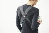 BabyBjorn - Marsupiu anatomic Mini, cu pozitii multiple de purtare, Dark Grey, 3D Jersey