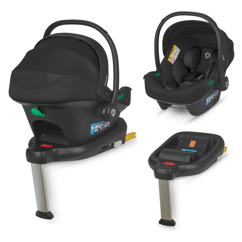 Sistem modular 4in1 Coccolle Aspen Jet Black cu Scoica auto iSize Coccolle Knox Black si Baza isofix iSize Coccolle Knox