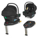 Sistem modular 4in1 Coccolle Aspen Moss Green cu Scoica auto iSize Coccolle Knox Black si Baza isofix iSize Coccolle Knox