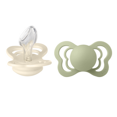 BIBS - Set 2 suzete Couture Silicon, tetina anatomica, 6 luni +