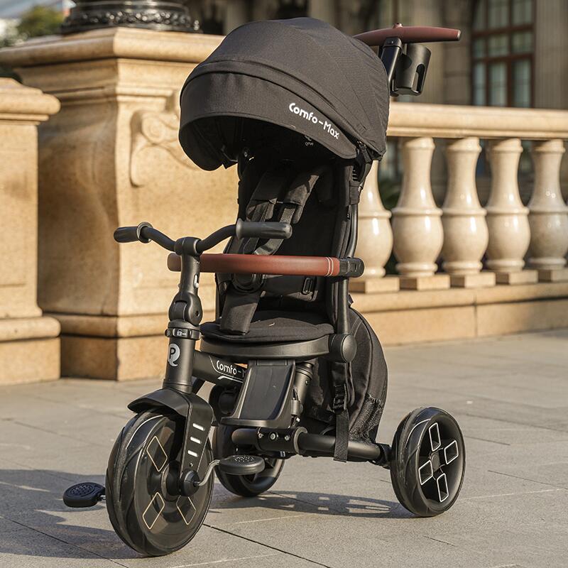 Tricicleta ultrapliabila Qplay Comfo Max Negru