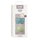 BIBS - Set 2 suzete Couture Latex, tetina anatomica, 0 luni +-Island Sea/Sage