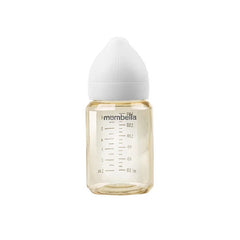 Biberon Anti-colici Mombella Classic PPSU, 180 ml, cu Tetină Silicon S - Flux Lent (0-3 Luni) - Ivory