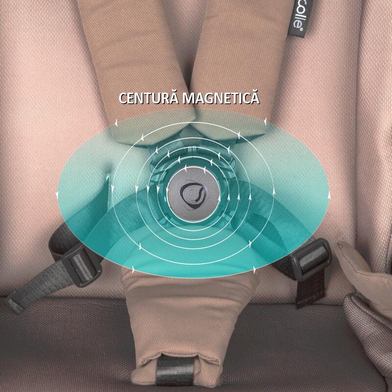 Carucior modular 4in1 Coccolle Serry Light Taupe cu Scoica auto iSize Coccolle Knox Black si Baza isofix iSize Coccolle Knox