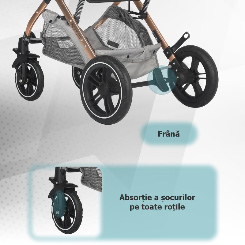 Carucior ultracompact 3in1 Coccolle Ravello Moonlit grey