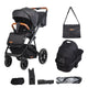 Carucior modular 2in1 C Nessia Diamond black+Balansoar bebelusi C Velio Butternut