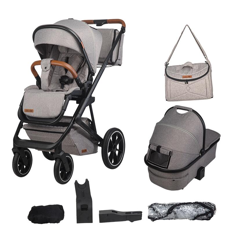 Carucior modular 2in1 Coccolle Nessia Lunar rock+Balansoar bebelusi C Velio Butternut - gogobaby.ro