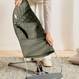 BabyBjorn - Balansoar Bliss Dark Green din tesatura matlasata cu aspect Clasic