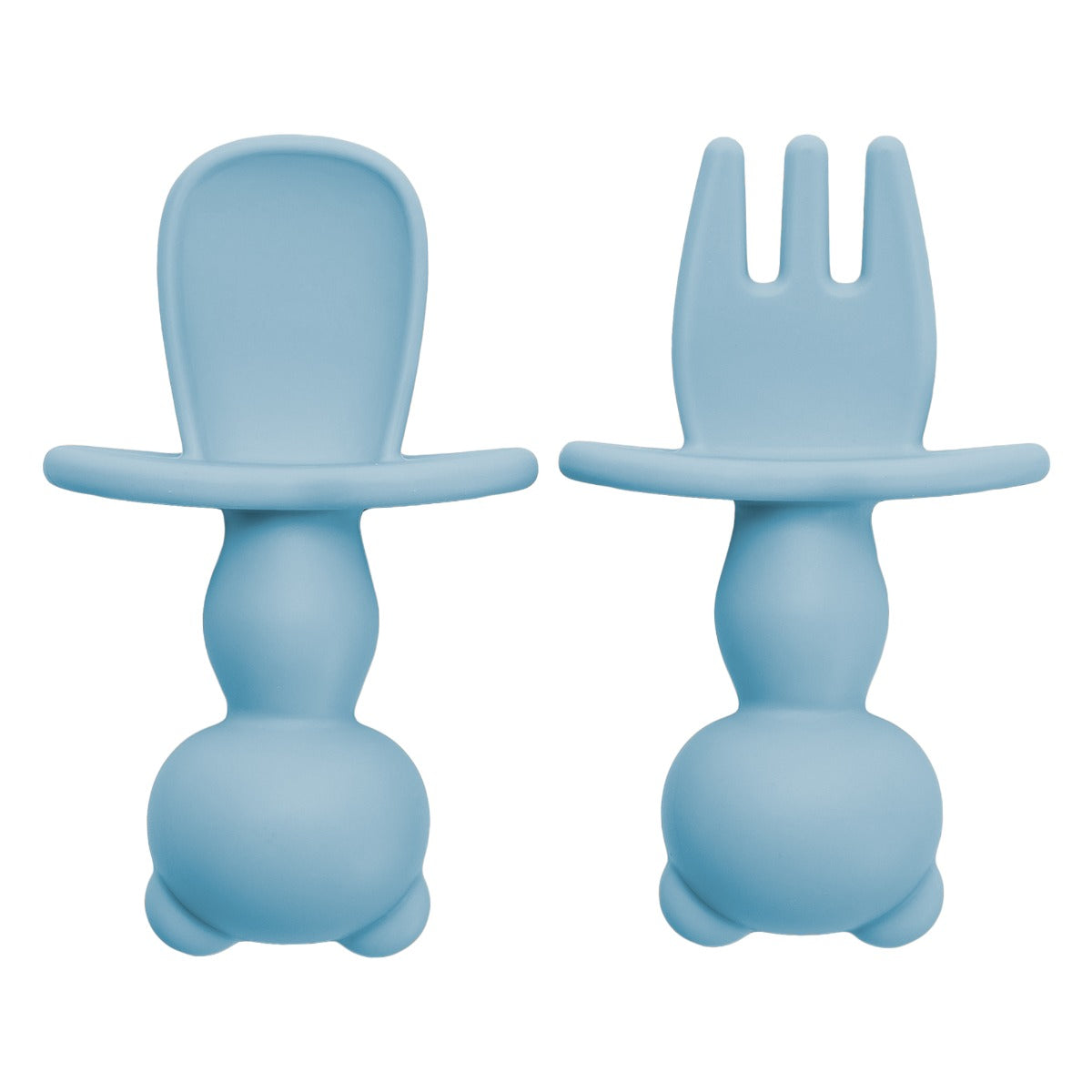 Set Tacamuri din silicon, AppeKids, The Little Bear - Aqua Blue - gogobaby.ro