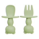 Set Tacamuri din silicon, AppeKids, The Little Bear - Raw Green