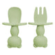 Set Tacamuri din silicon, AppeKids, The Little Bear - Raw Green