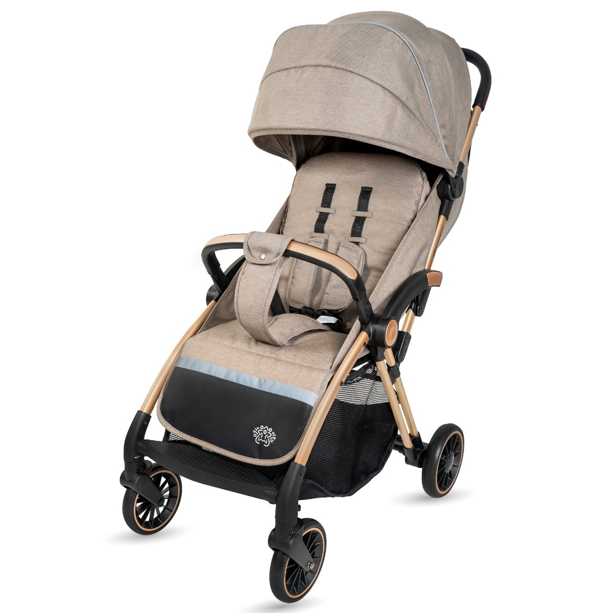 Carucior Sport AppeKids – Upp – Ultracompact, Pliere automata, De la nastere la 22kg - Bubble Beige