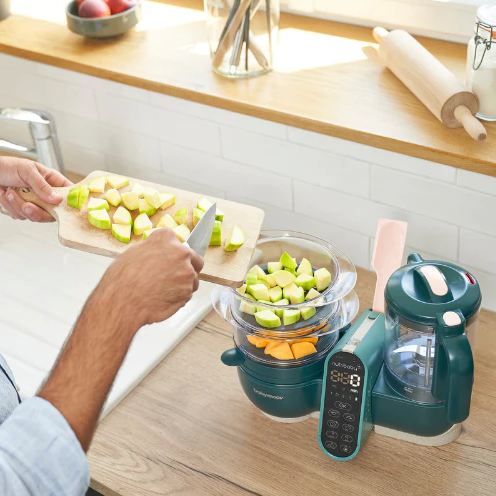 Babymoov - Robot multifunctional Nutribaby + 6 in 1 Opal Green - gogobaby.ro