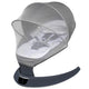 Leagan electric pentru bebelusi, cu spatar reglabil si senzor de miscare, AppeKids Evoque - Powder Grey