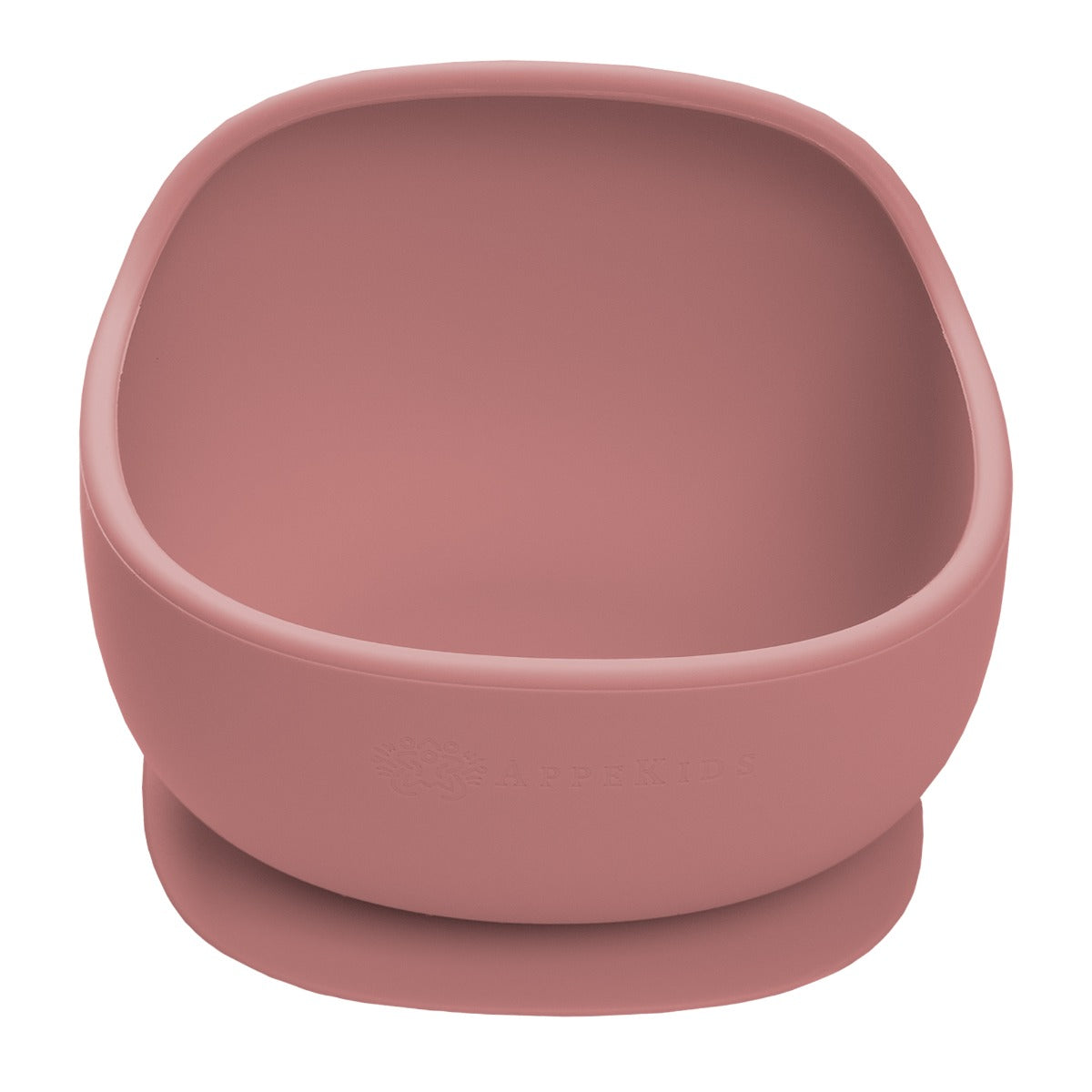Bol din silicon cu ventuza, AppeKids, Classic - Old Rose - gogobaby.ro