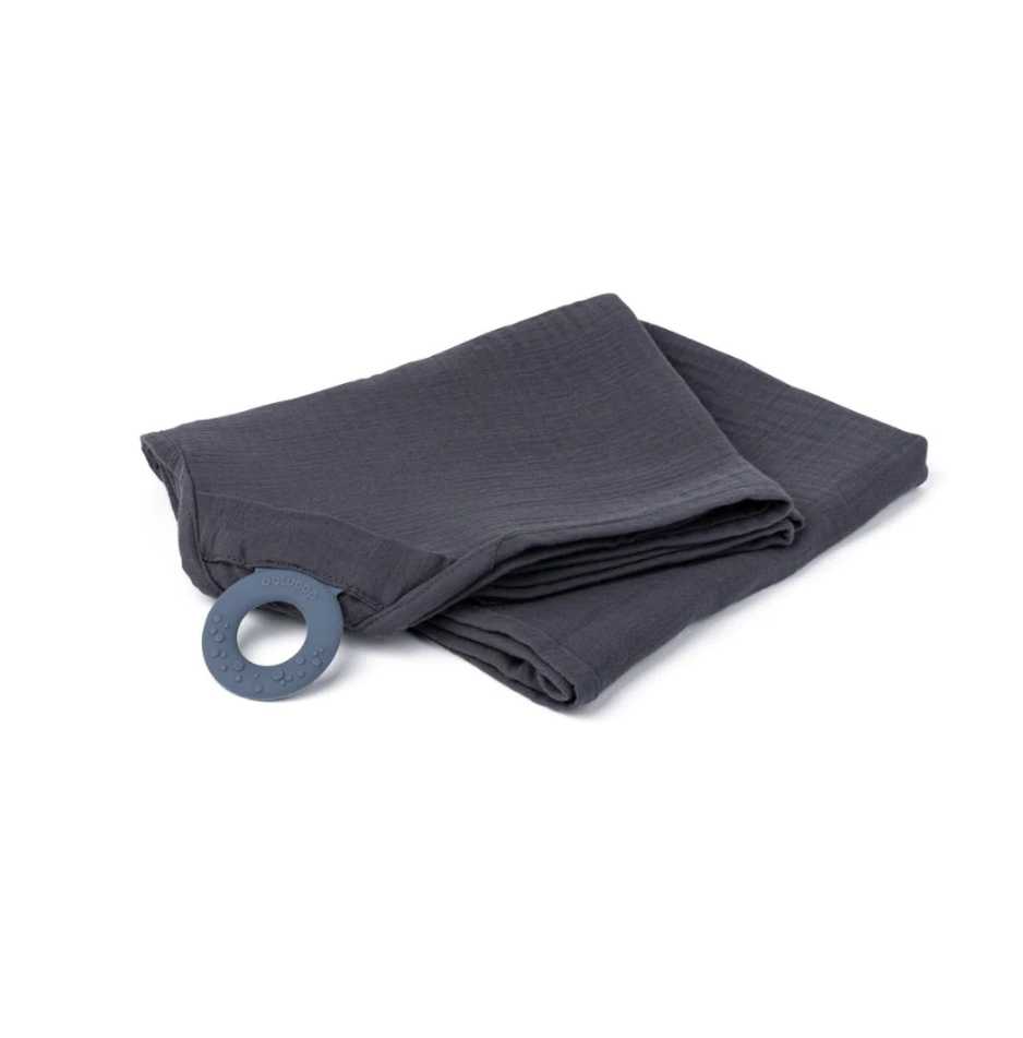 Doomoo - Esarfa pentru alaptat multifunctionala din bumbac organic Mom’n Play Grey - gogobaby.ro
