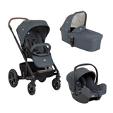 Joie - Carucior pentru copii multifunctional 3 in 1 Chrome Dlx Moonlight (Carucior Chrome DLX + Landou Moonlight + Scoica i-Snug 2 Moonlight)