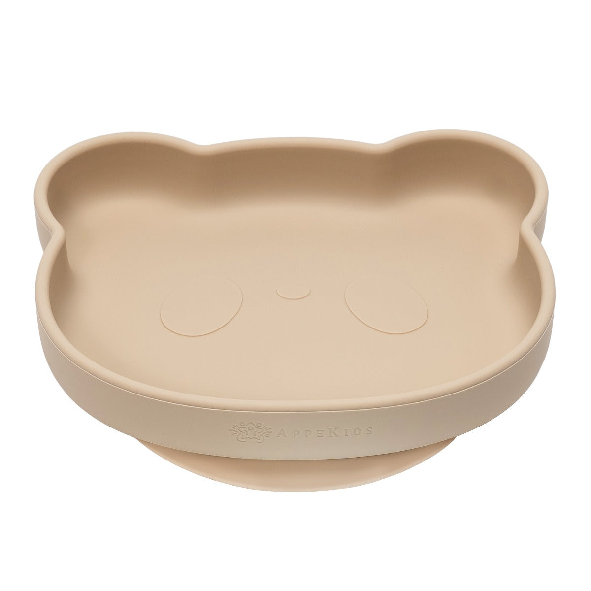 Farfurie din silicon cu ventuza, AppeKids, The Little Bear - Bubble Beige