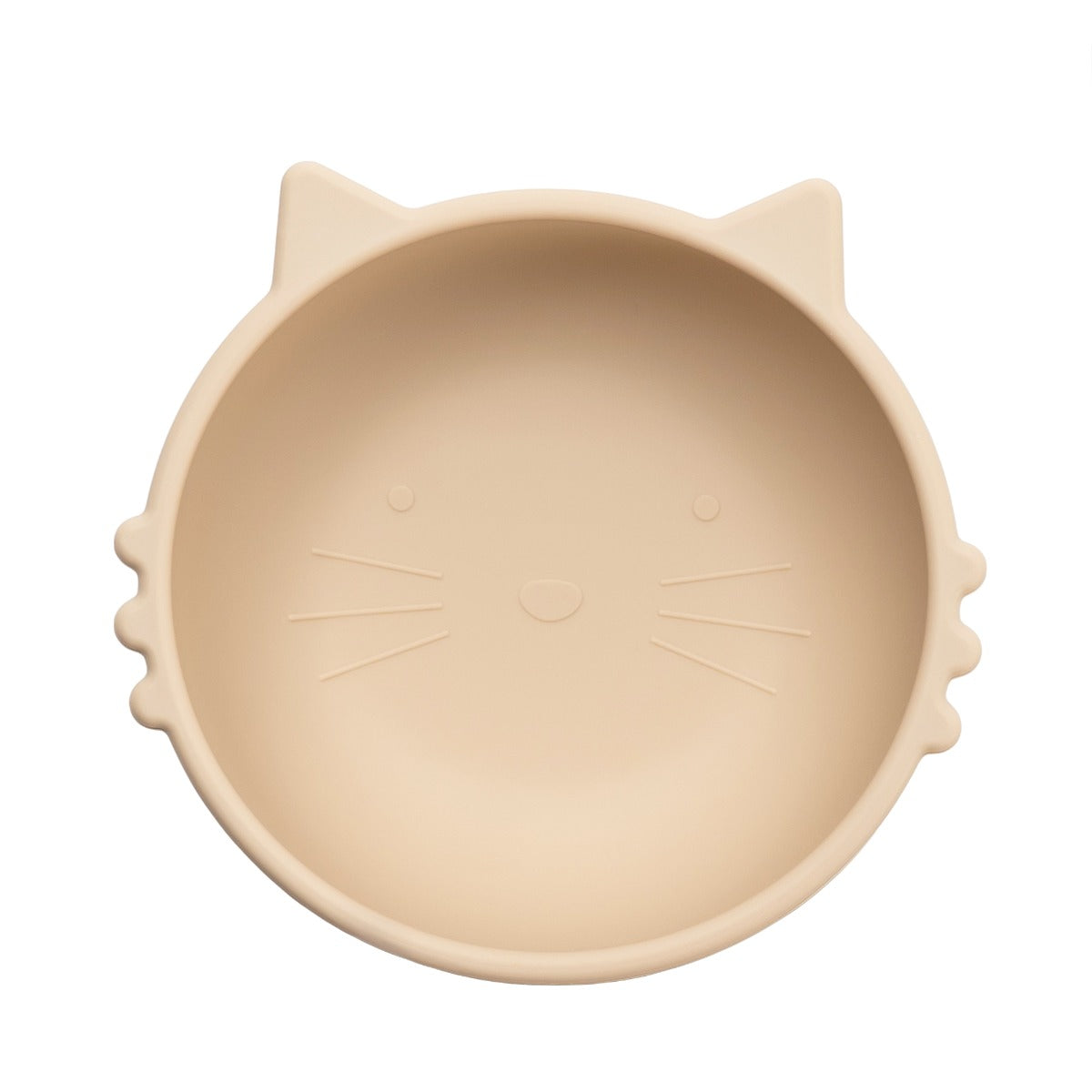 Bol din silicon, AppeKids, Kitty I - Bubble Beige - gogobaby.ro