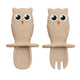 Set Tacamuri din silicon, AppeKids, OWL - Bubble Beige