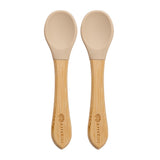 Set Lingurite din bambus, AppeKids - Bubble Beige