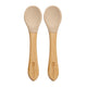 Set Lingurite din bambus, AppeKids - Bubble Beige
