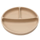 Farfurie compartimentata din silicon cu ventuza, AppeKids - Bubble Beige