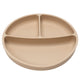 Farfurie compartimentata din silicon cu ventuza, AppeKids - Bubble Beige