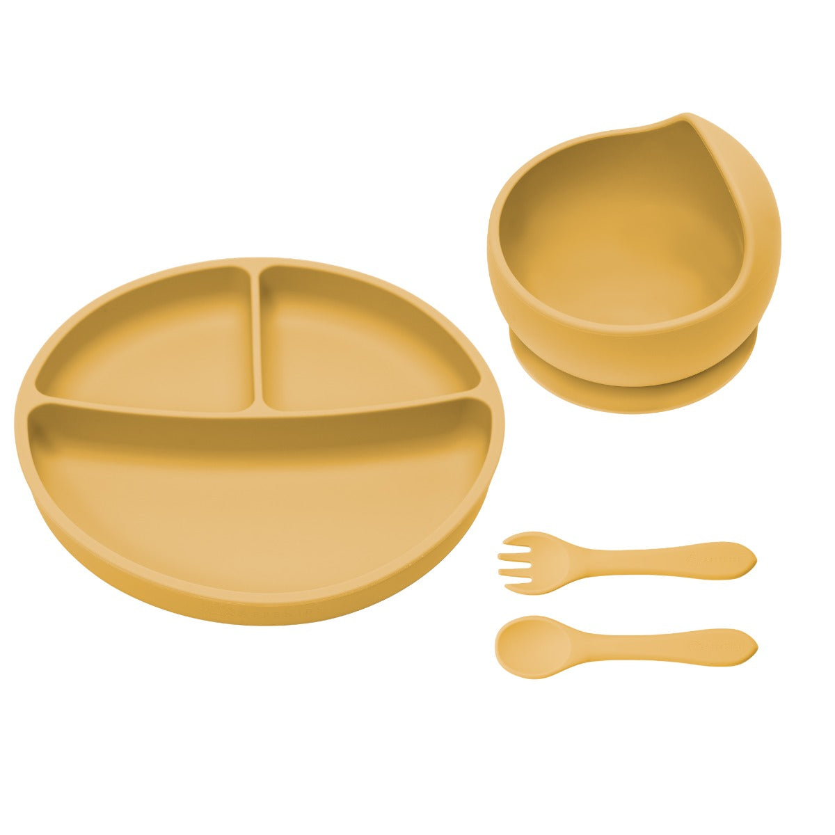 Set Diversificare, AppeKids, 100% Silicon, Basic - Honey - gogobaby.ro