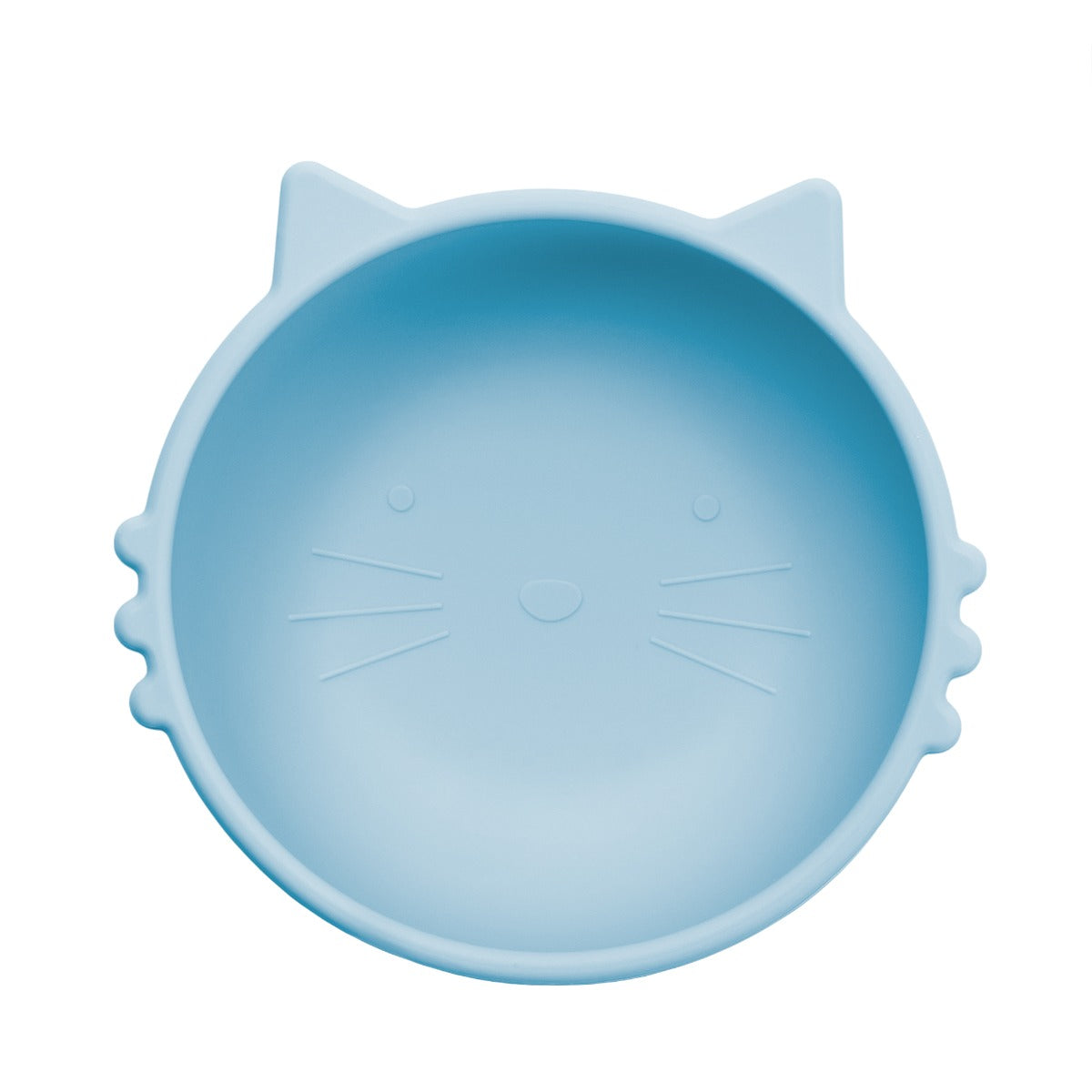 Bol din silicon, AppeKids, Kitty I - Aqua Blue - gogobaby.ro