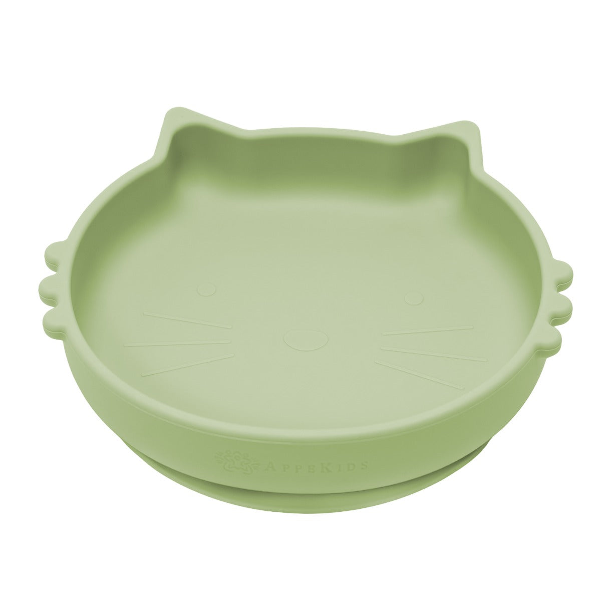 Bol din silicon, AppeKids, Kitty II - Raw Green - gogobaby.ro