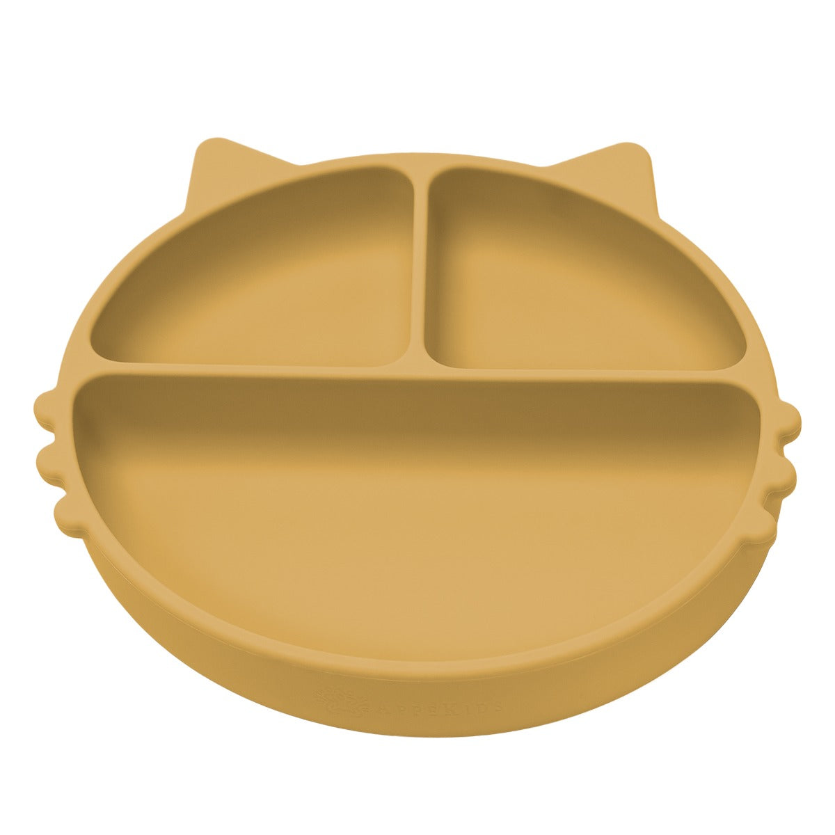 Farfurie compartimentata din silicon cu ventuza, AppeKids - Kitty - Honey - gogobaby.ro