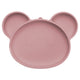 Farfurie din silicon cu ventuza, AppeKids, Panda - Old Rose
