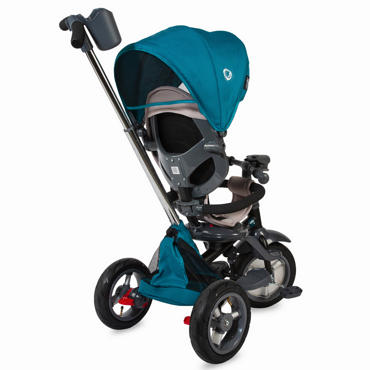Tricicleta multifunctionala 4in1 cu sezut reversibil Coccolle Velo Air Verde - gogobaby.ro