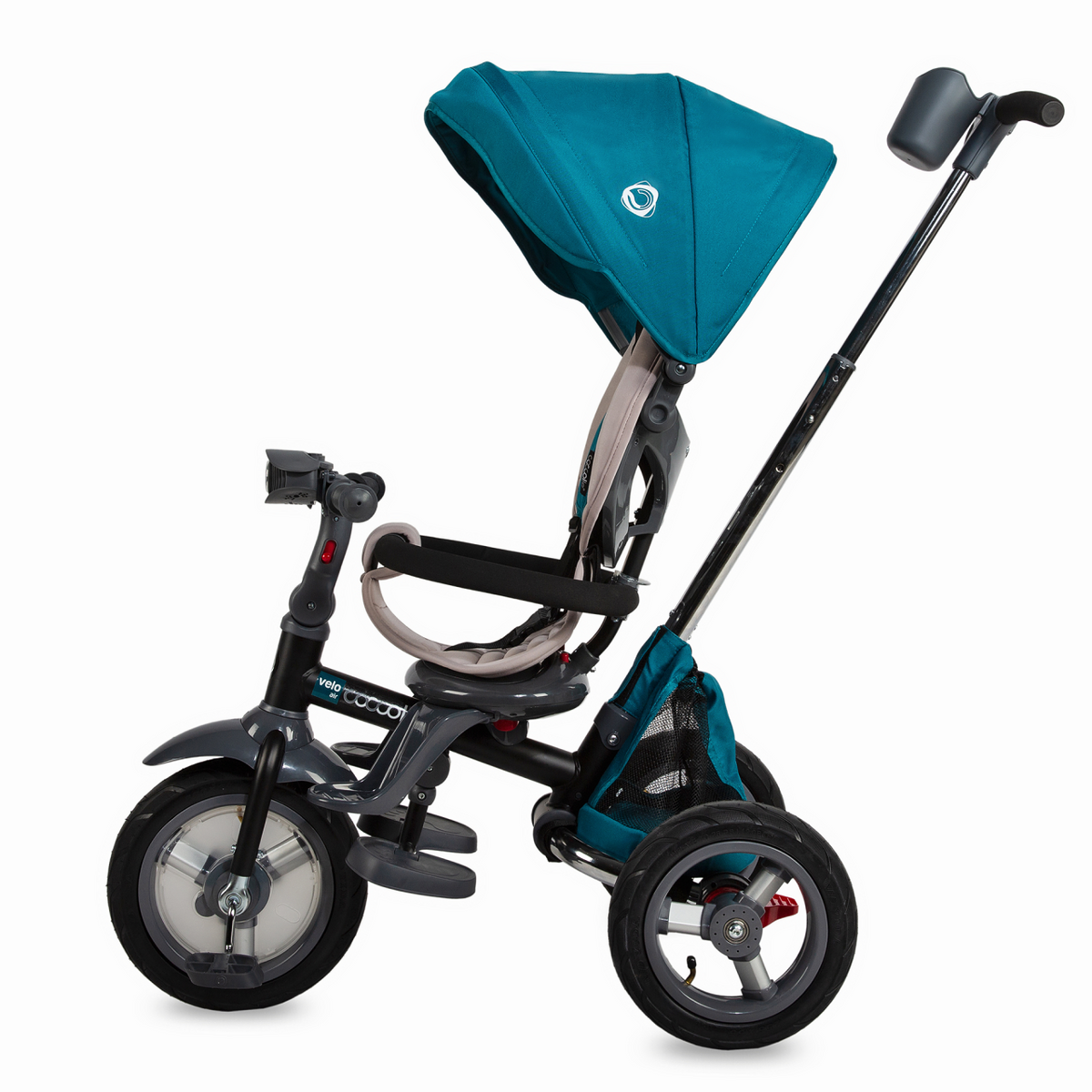 Tricicleta multifunctionala 4in1 cu sezut reversibil Coccolle Velo Air Verde - gogobaby.ro