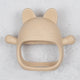 Jucarie pentru dentitie din silicon, Appekids, Manusa Kitty - Bubble Beige